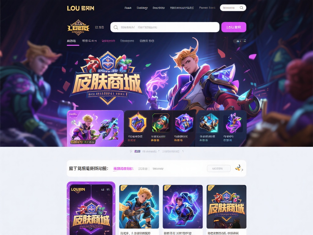 LOL官网首页的皮肤商城是玩家获取英雄外